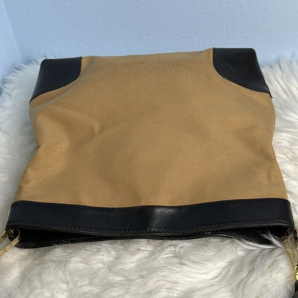 Vintage Gucci Web Stripe Canvas Leather Shoulder Hobo Bag Brown Red Green - Picture 12 of 16